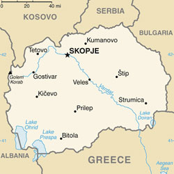 Mapa da Macedônia